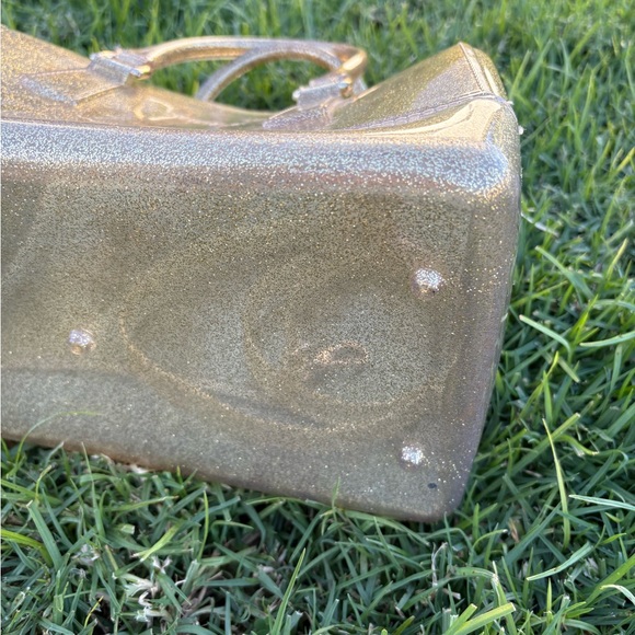 FURLA Oro glam gold glitter bag! - Picture 9 of 16